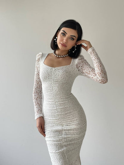 Darling Midi Lace Dress