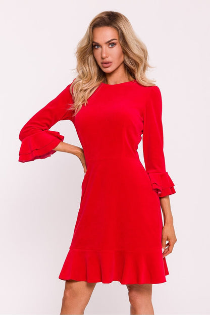 Daydress Cotton Petal Half-Sleeve Dress